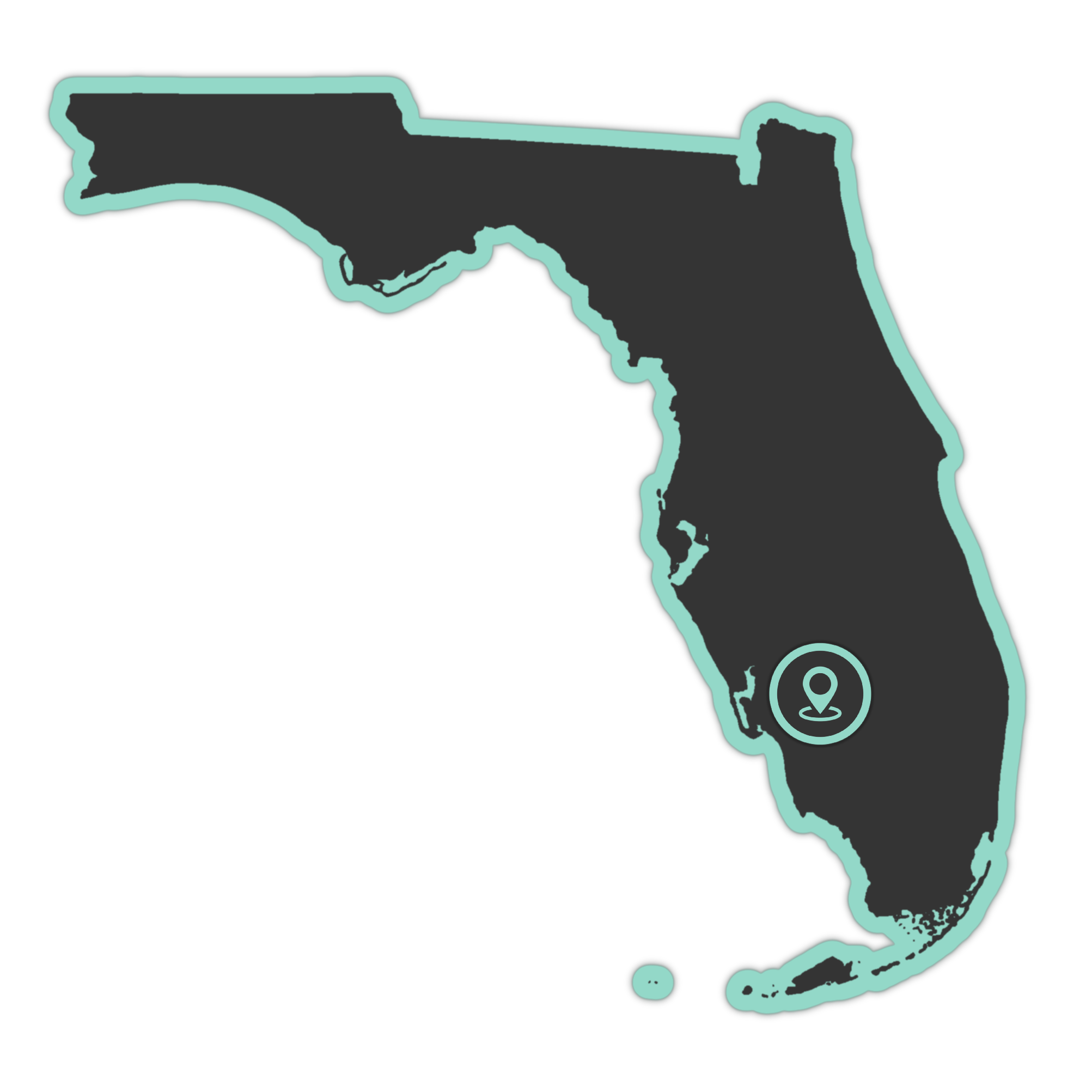 Border Inverse Transparent with marker - Florida 1920x1920