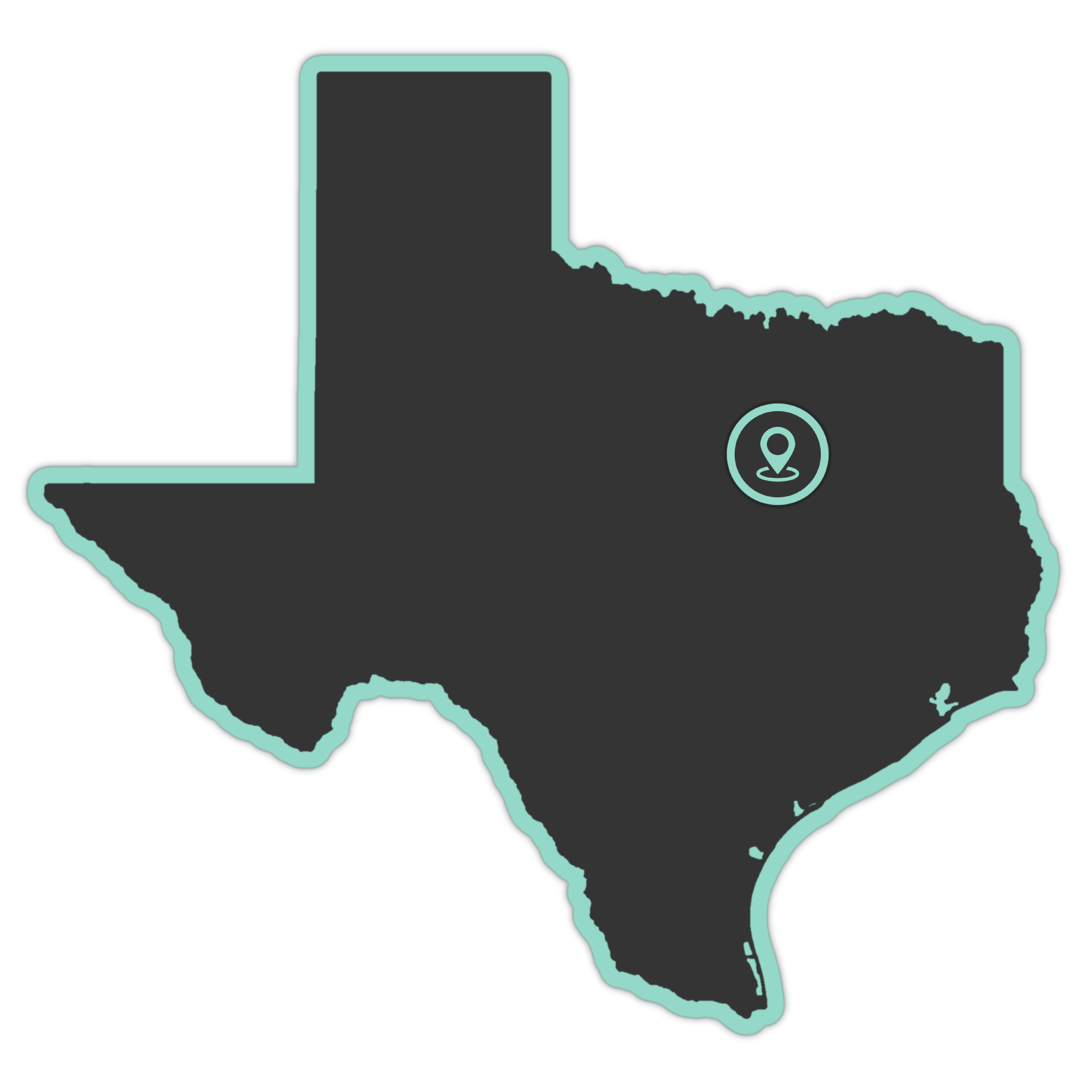 Border Inverse Transparent with marker - Texas 1920x1920