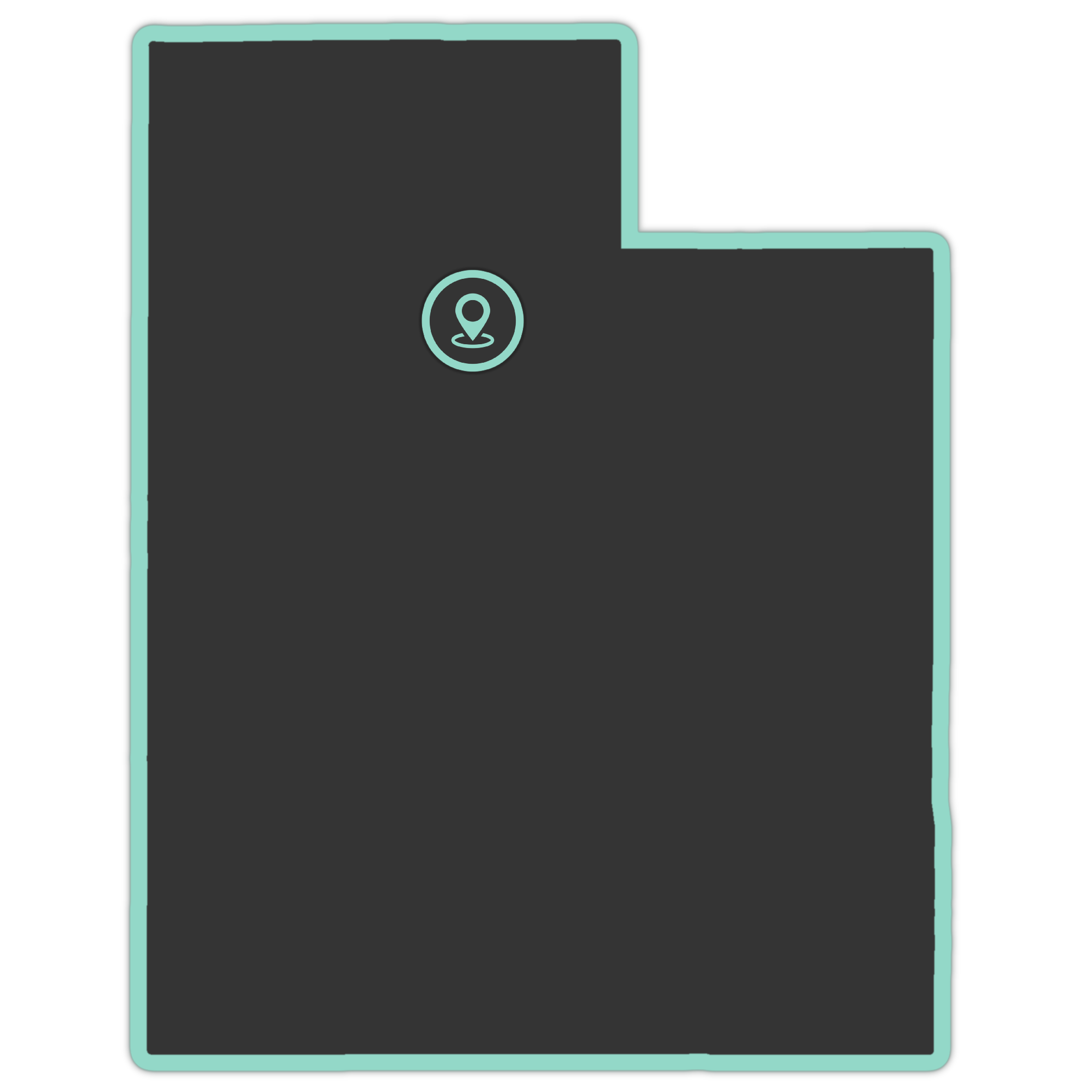 Border Inverse Transparent with marker - Utah 1920x1920